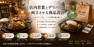 店内営業とデリバリーを両立させる商品設計
