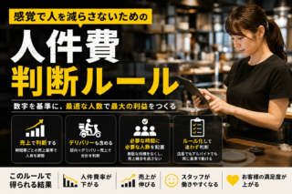 感覚で人を減らさないための人件費判断ルール