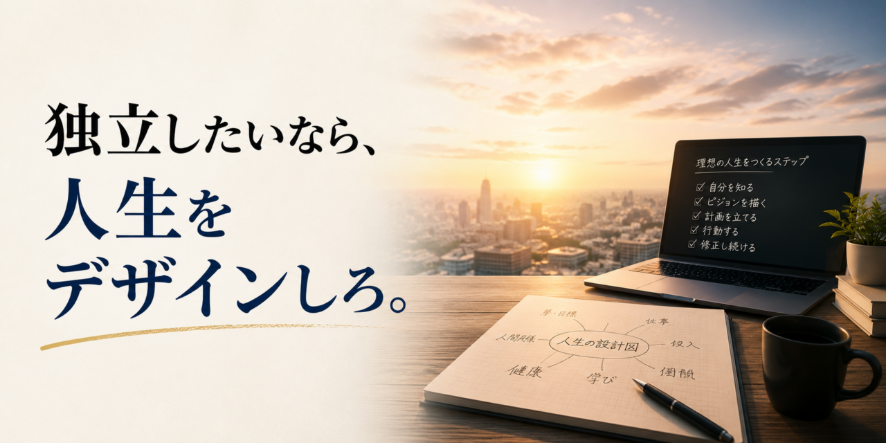 独立したいなら、人生をデザインしろ。