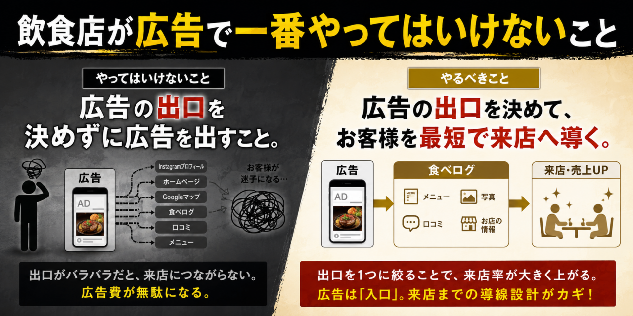 飲食店が広告で一番やってはいけないこと
