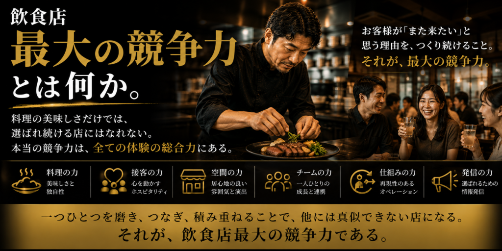 飲食店最大の競争力とは何か。