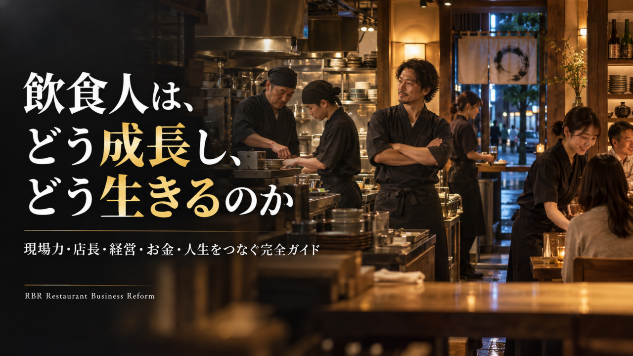 飲食人は、どう成長し、どう生きるのか。現場力・店長・経営・お金・人生をつなぐ完全ガイド