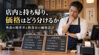 店内と持ち帰り、価格はどう分けるか｜外食の税率差拡大を飲食店経営で考える
