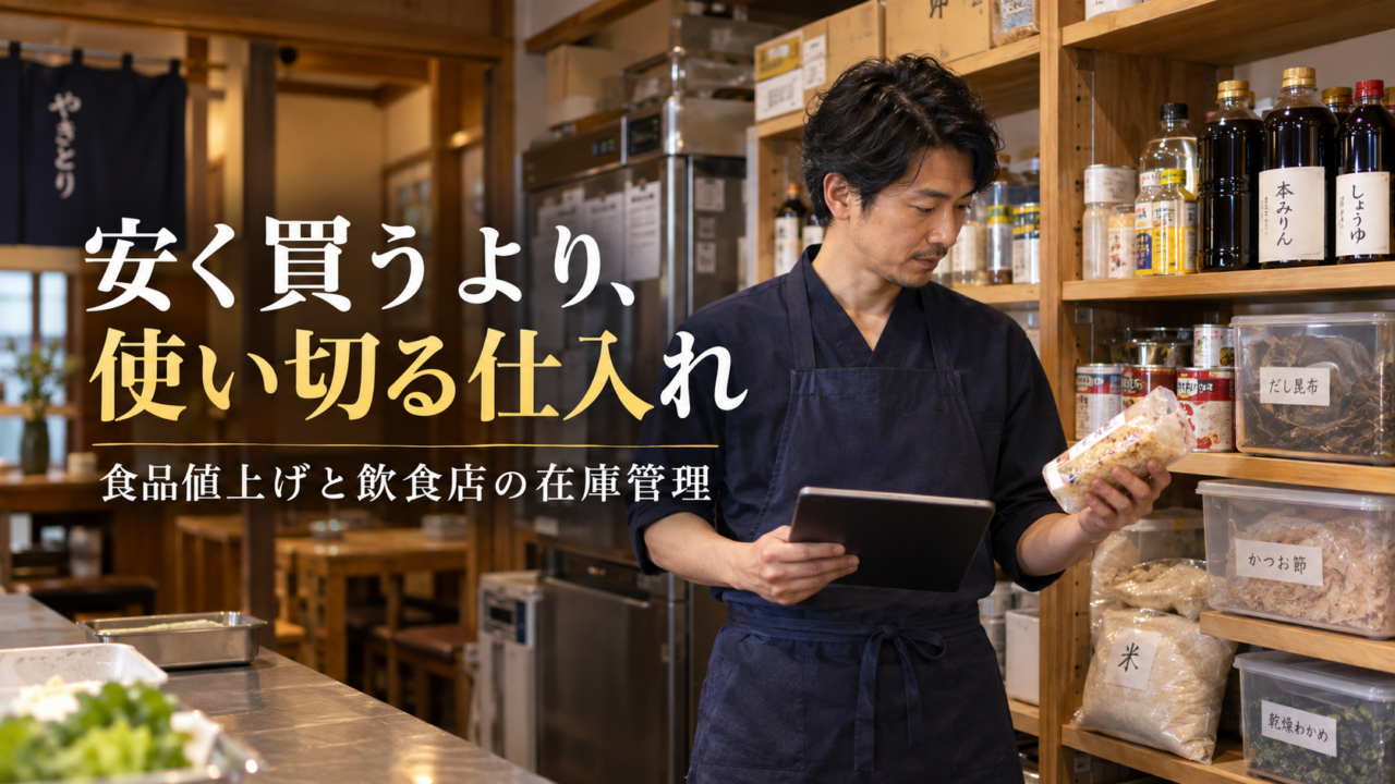 食品値上げで「まとめ買い」は本当に得か｜飲食店が見直したい、使い切る仕入れと在庫の持ち方