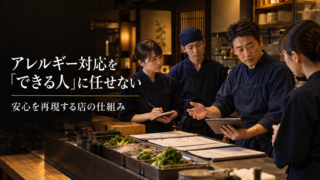アレルギー対応を「できる人」に任せない｜安心を再現する店の仕組み