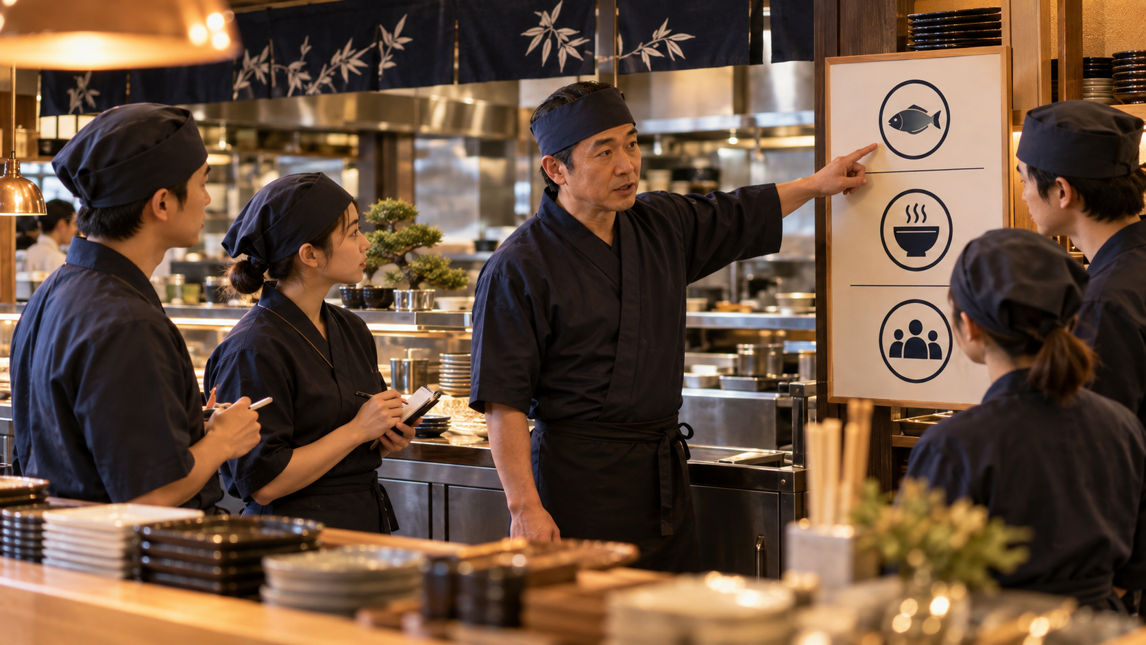 営業前に守る優先順位と役割をスタッフへ伝える店長