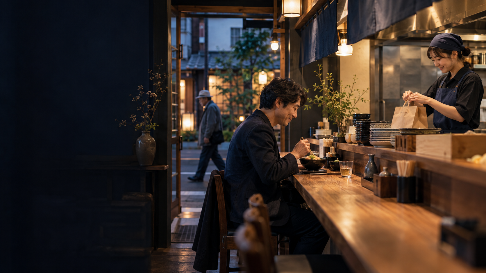 店内飲食と持ち帰りで地域の食を支える飲食店
